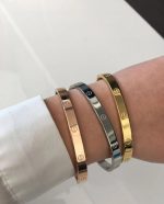 دستبند بنگل کارتیر رنگ نقره ای - تصویر 2