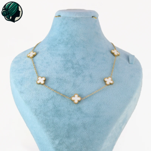 گردنبند استیل طرح ون کلیف (Van Cleef)